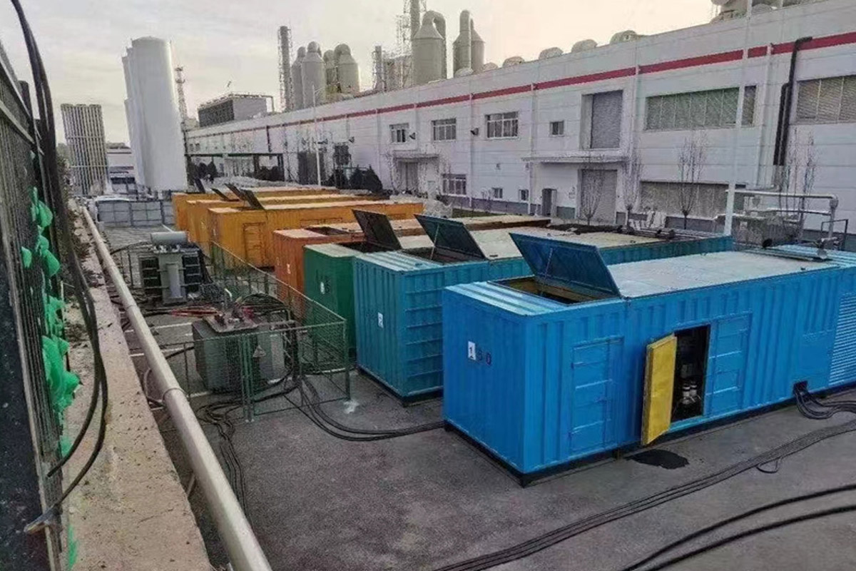 贡嘎发电机租赁施工现场